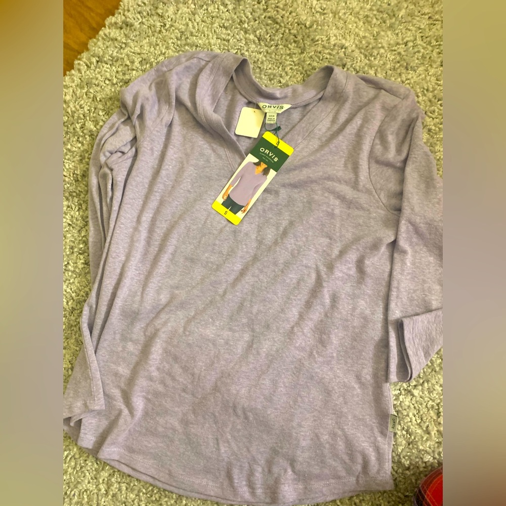 Lilac quarter sleeve shirt new with tags